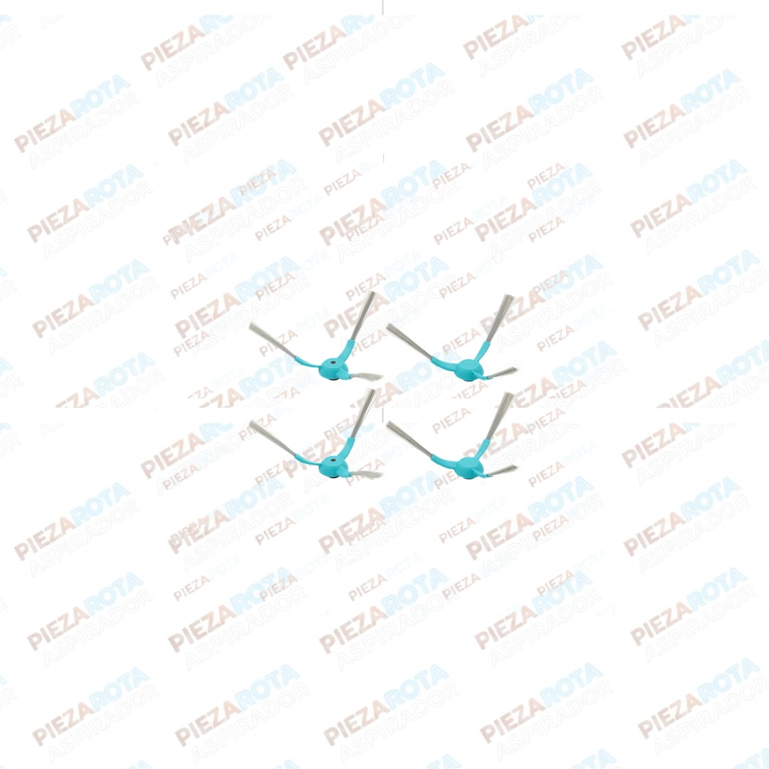 PACK 4 CEPILLOS LATERALES · Robot aspirador Conga 2290 Panoramic · Ref 60095 recambio Piezarota · Ref 60095-M11