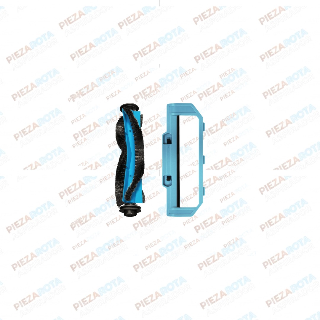 PACK DE CEPILLO MIXTO Y TAPA Robot aspirador Conga 1790 Titanium · REF 60763 recambio Piezarota · Ref 60763-M02