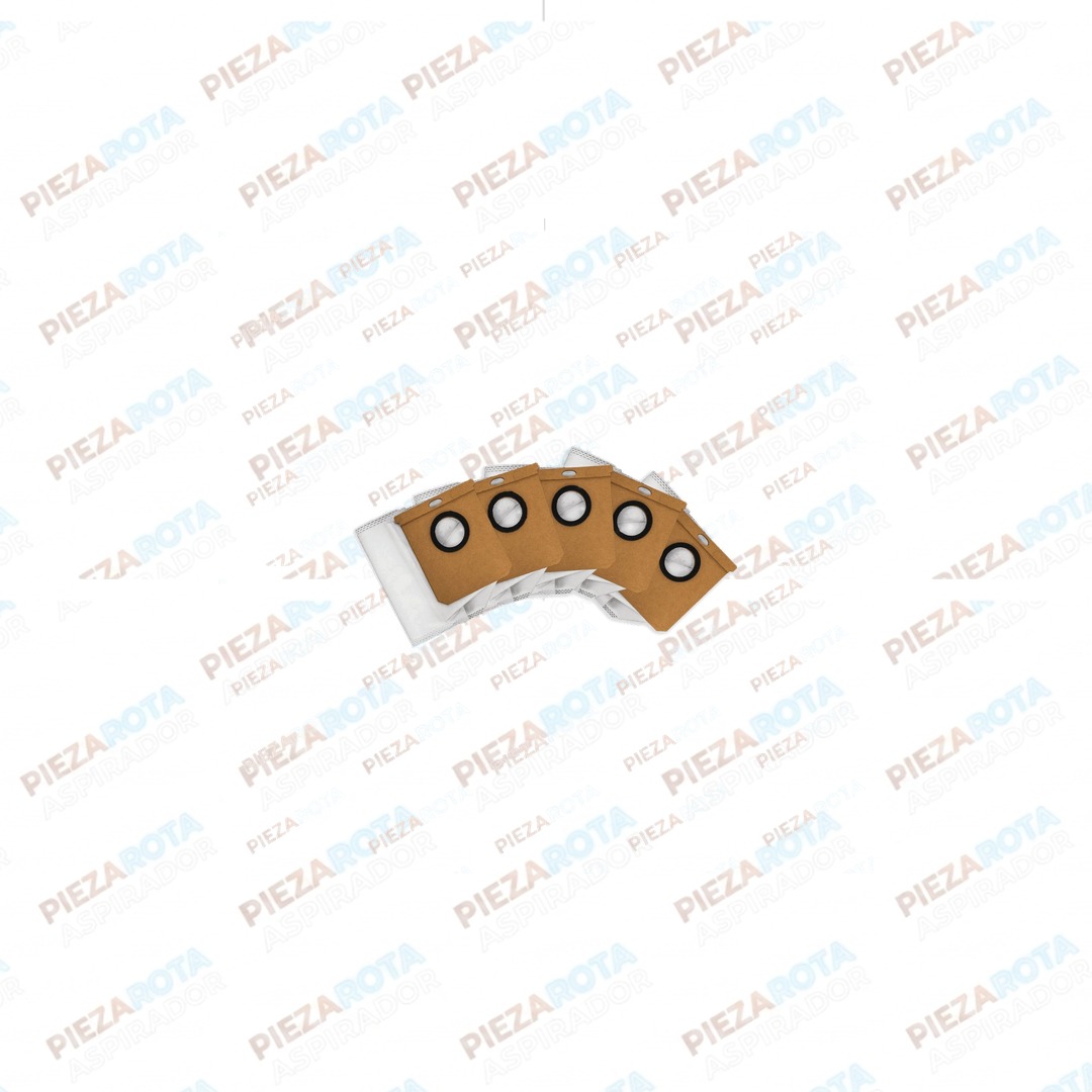 PACK DE 5 BOLSAS Robot aspirador Conga 2299 ULTRA Home Vital · REF 60940 recambio Piezarota · Ref 60940-M02