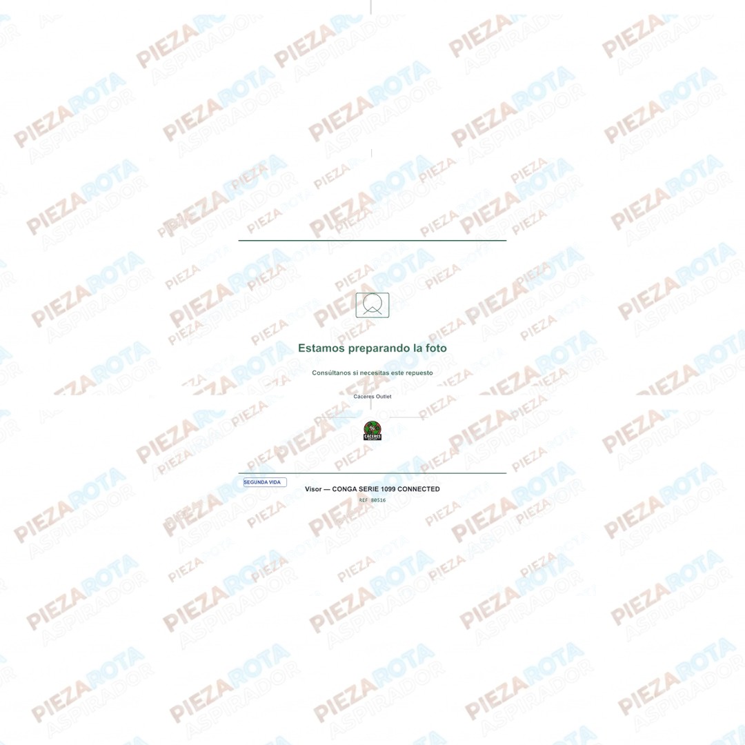 VISOR Robot aspirador Conga 1090 Excelsior · REF 80516 recambio Piezarota · Ref 80516-M02