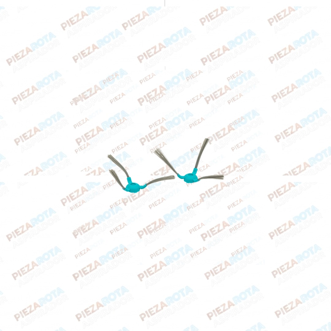 PACK 2 CEPILLOS LATERALES Robot aspirador Conga 1590 Active · REF 80559 recambio Piezarota · Ref 80559-M04