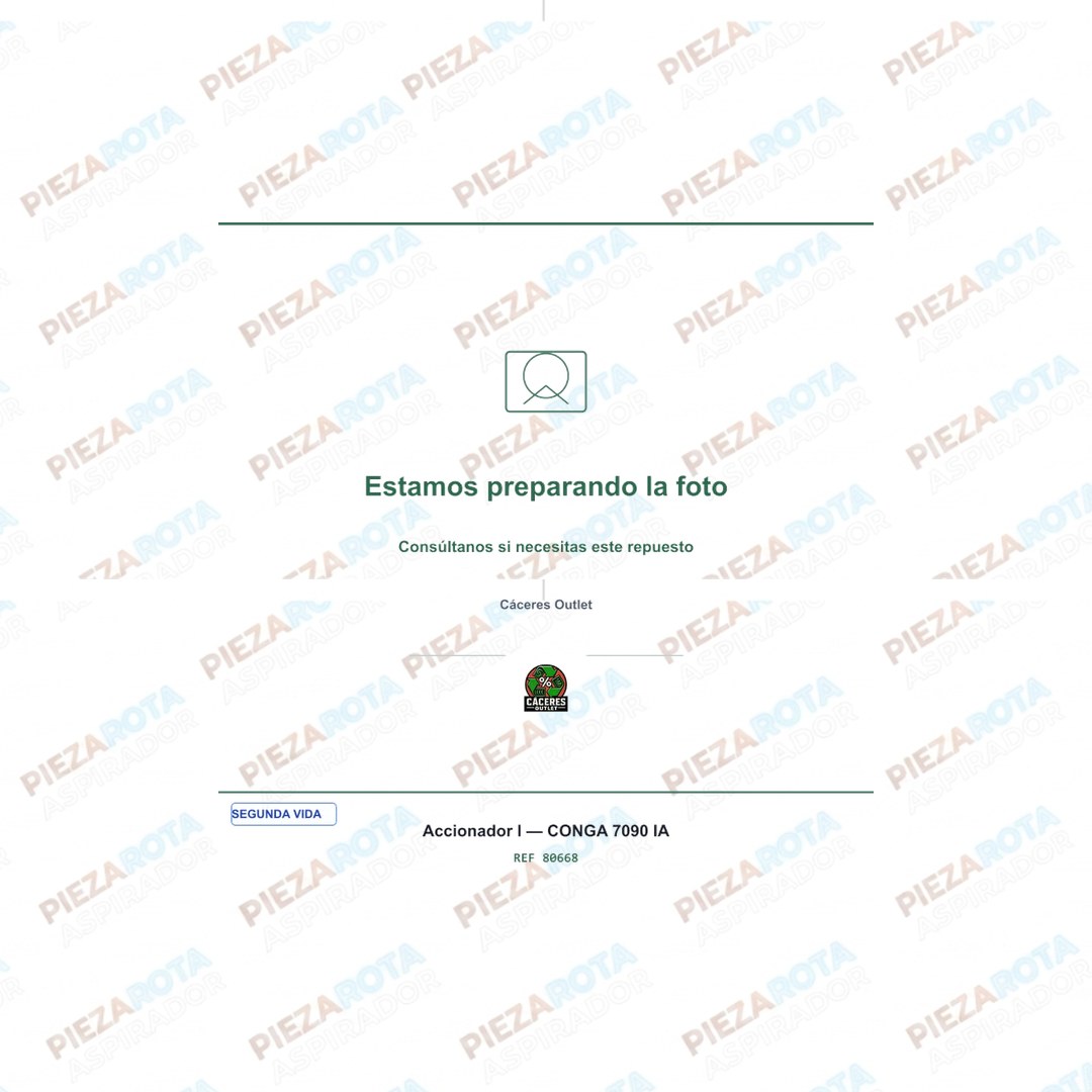 ACCIONADOR L Robot aspirador Conga 4690 ULTRA · REF 80668 recambio Piezarota · Ref 80668-M04