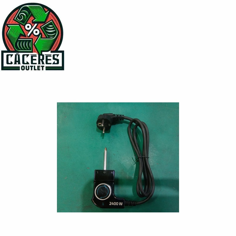CABLE ALIMENTACION CON TERMOSTATO 2400W recambio Piezarota · Ref 92516