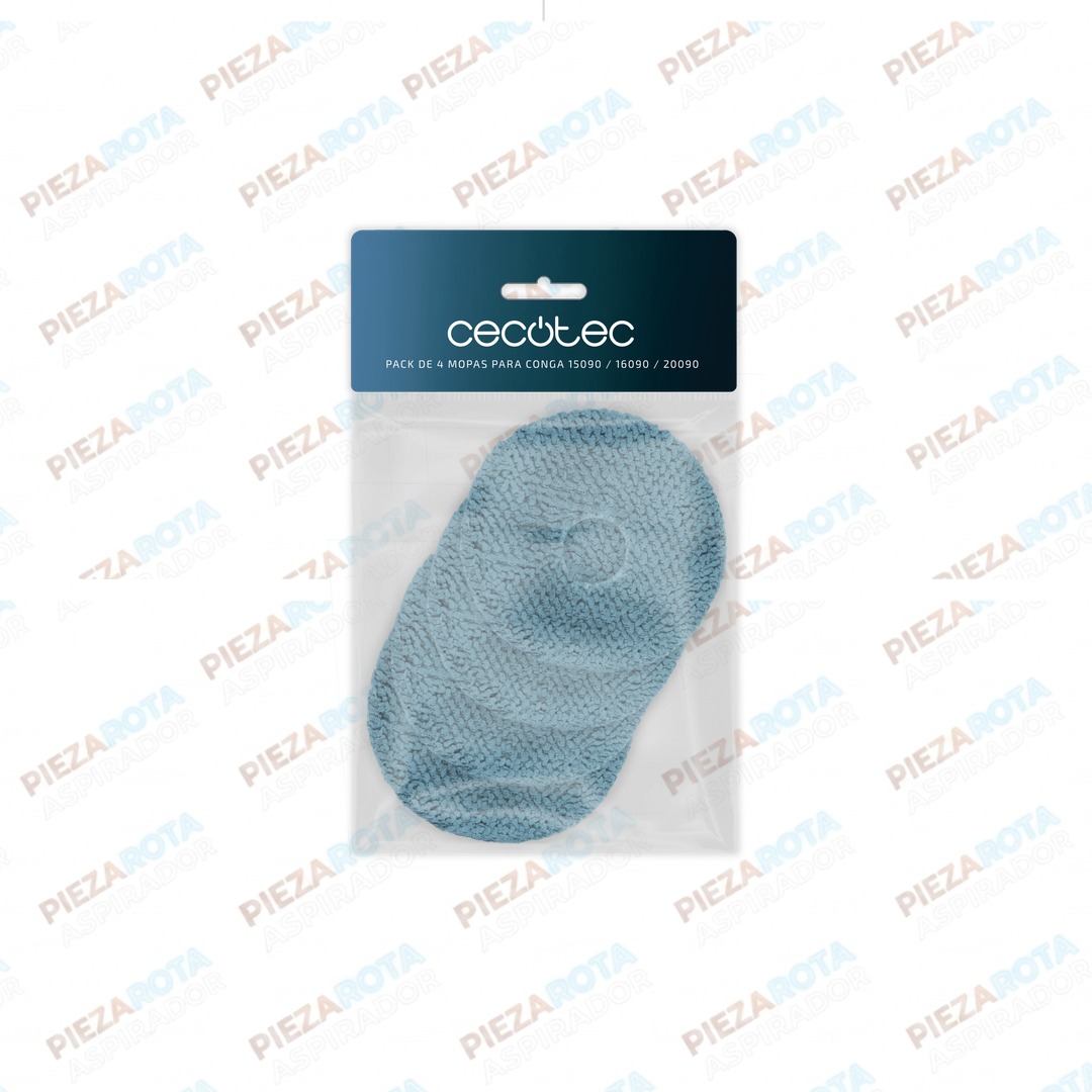 Pack de 4 mopas para Conga 15090 / 16090 / 20090 Pack de 4 mopas