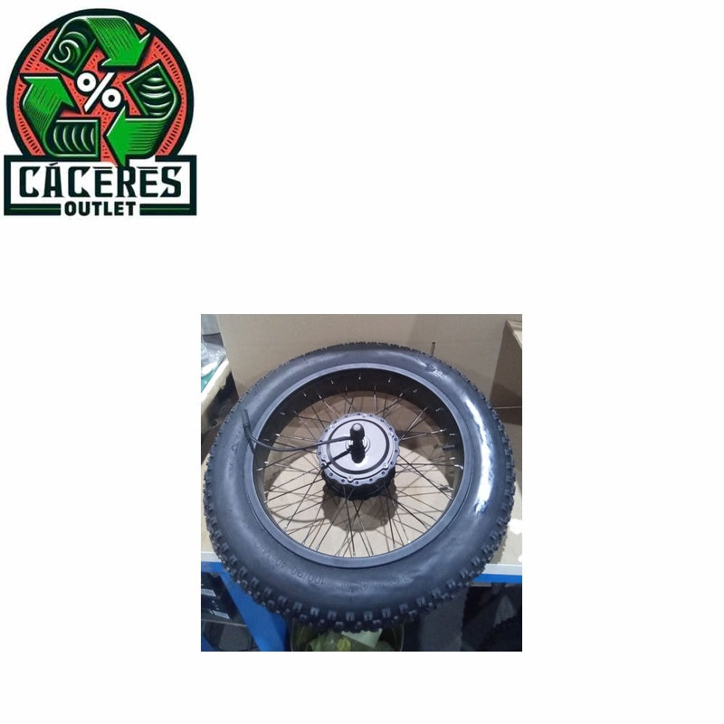 LLANTA RUEDA TRASERA+MOTOR 500W (20 X 4.0 100/90-406 M/C)